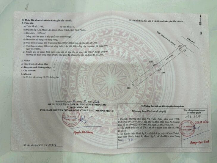 HOT ĐẤT CHÍNH CHỦ cần bán nhanh lô đất vị trí đắc địa tại thị xã Chơn Thành tỉnh Bình Phước