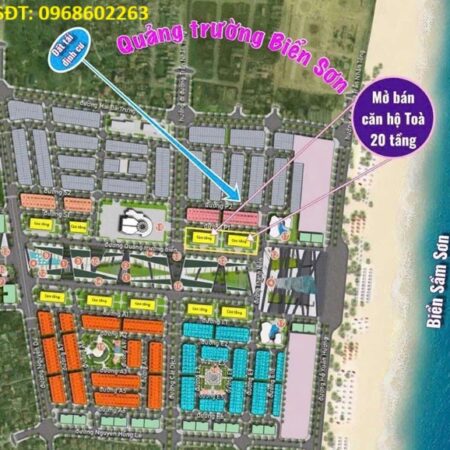 ĐẤT ĐẸP – GIÁ ĐẦU TƯ – CẦN BÁN 2 LÔ ĐẤT 2 MẶT TIỀN phố Trung Kỳ, P.Trung Sơn, TP Sầm Sơn, Thanh Hoá