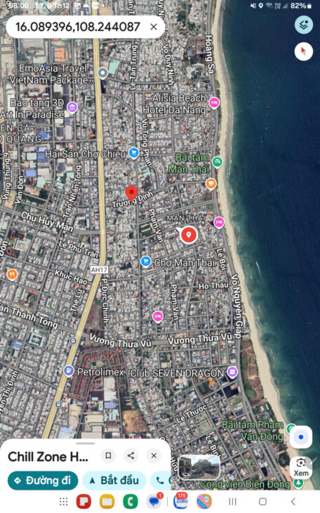 ĐẤT ĐẸP – GIÁ TỐT – CẦN BÁN ĐẤT Đường Trương Định, Phường Mân Thái, Quận Sơn Trà, Đà Nẵng