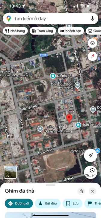 ĐẤT ĐẸP – GIÁ ĐẦU TƯ- CẦN BÁN LÔ ĐẤT KQH Hòa Tây Tại Phú Vang,TP.Huế, Thừa Thiên Huế
