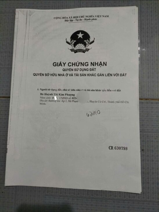 Nhà chính chủ địa chỉ: 999 Nguyễn Văn Khạ, ấp 2, xã Nhuận Đức, Củ Chi, Hồ Chí Minh