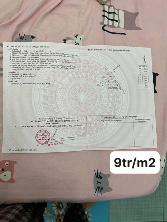 HOT HOT – CẦN BÁN 2 LÔ ĐẤT TẠI Phường ninh Hải, thị xã Ninh Hòa, Khánh Hòa