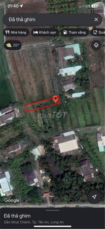 ĐẤT CHÍNH CHỦ – MẶT TIỀN Đường ĐT 832 Xã Nhựt Chánh , Huyện Bến Lức, Long An