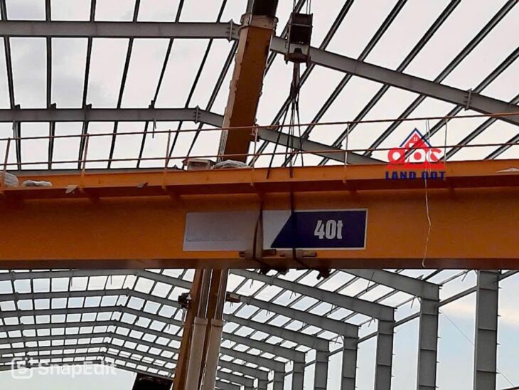 XTLT Nhà Xưởng sản xuất khung thép tiền chế, có sẵn cầu trục, trạm điện lớn