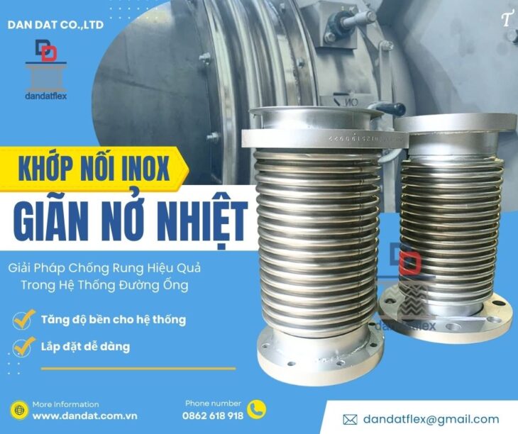 Khớp nối mềm bọc PJ/Khớp nối mềm inox bọc cách nhiệt/Khớp nối mềm rắc co ren/Ống mềm inox chịu nhiệt