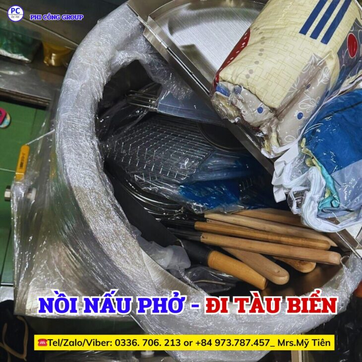 GỬI NỒI NẤU PHỞ ĐI ÚC BẰNG ĐƯỜNG TÀU BIỂN GIAO TẬN NHÀ BAO THUẾ