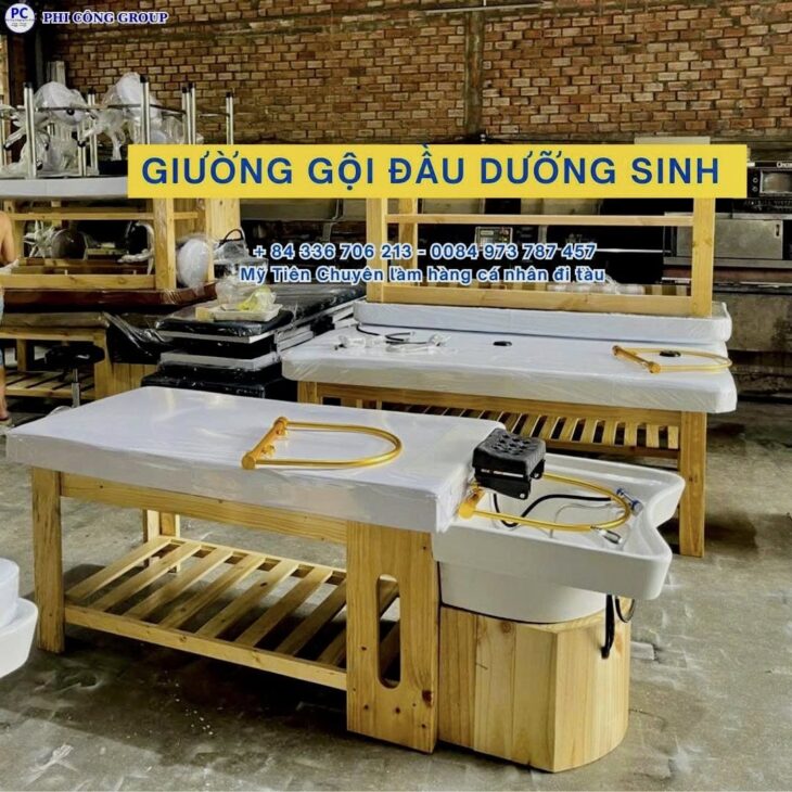 NHẬN GỬI GIƯỜNG GỘI ĐẦU ĐI HÀN QUỐC BẰNG ĐƯỜNG TÀU BIỂN tại Khu vực CẦN THƠ