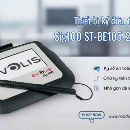Thiết bị ký điện tử Evolis Signature Pad Sig100 ST-BE105-2-UEVL