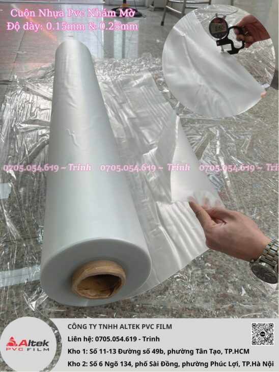 Nhựa pvc nhám mờ có những công dụng gì, mua ở đâu?