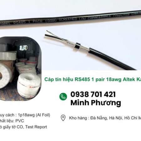 Cáp tín hiệu RS485 1 pair 18awg Altek Kabel Khánh Hòa, Ninh Thuận, Bình Thuận