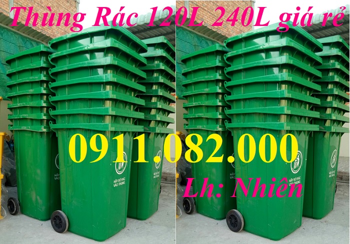 Giảm giá đầu năm 2026 thùng rác giá rẻ- thùng rác 120 lít 240 lít 660 lít- lh 0911082000