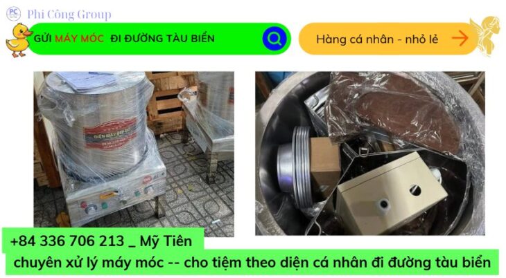 GỬI NỒI NẤU PHỞ ĐI Mỹ BẰNG ĐƯỜNG TÀU BIỂN