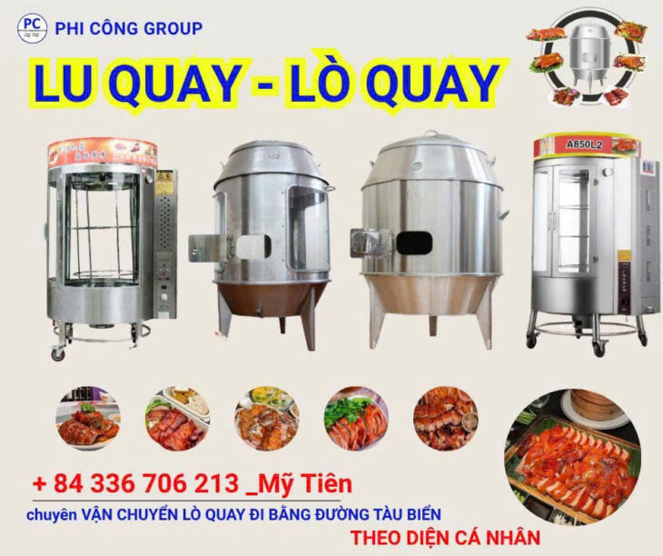 GỬI LÒ QUAY / LU QUAY ĐI NƯỚC NGOÀI BẰNG ĐƯỜNG TÀU BIỂN