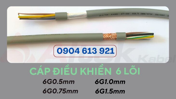 Cáp điều khiển SH-500 6G1.0SQMM Altek Kabel