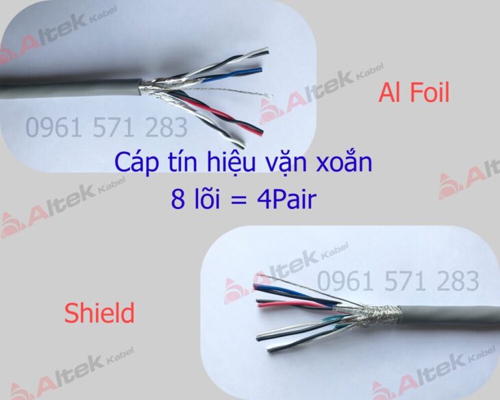 Cáp tín hiệu vặn xoắn AWG / Cáp tín hiệu chống nhiễu RS485