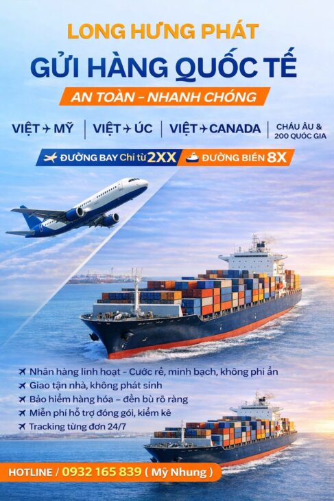 Gửi Hàng Quốc Tế Uy Tín, Giá Tốt Cùng Long Hưng Phát Express