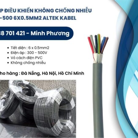 Dây cáp điện không chống nhiễu CT-500 6×0.5mm2 Altek Kabel hỗ trợ giao toàn quốc