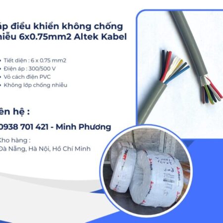Cáp điều khiển không chống nhiễu Altek Kabel 6×0.75mm2 Đà Nẵng, Hà Nội, Hồ Chí Minh