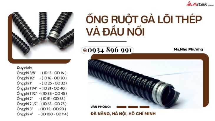 Ống Kẽm Bọc Thép Phi 16 – Đầy Đủ Phụ Kiện – Sẵn Kho Đà Nẵng, Hà Nội, TP.HCM