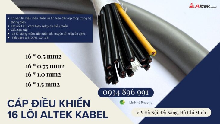 Cáp Điều Khiển 16 Lõi Altek Kabel – Giá Cạnh Tranh Tại Đà Nẵng, Hà Nội, Bình Dương Cáp Điều Khiển 16 Lõi Altek Kabel – Giá Cạnh Tranh Tại Đà Nẵng, Hà Nội, Bình Dương