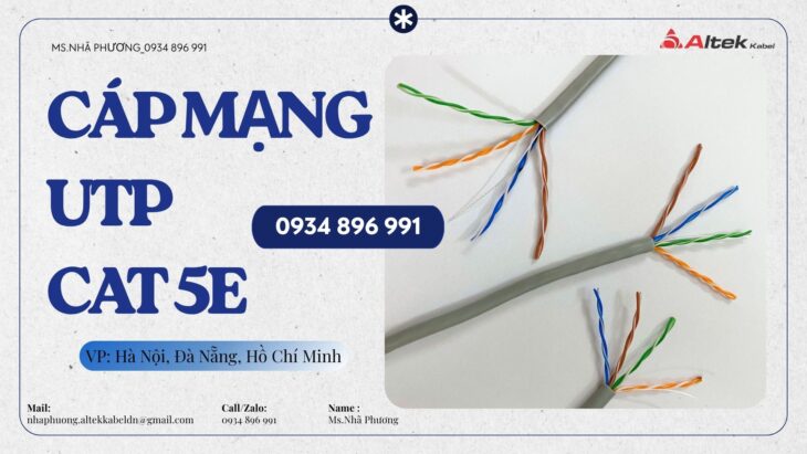 Cáp Mạng UTP Cat5e Cuộn 305m – Giao Nhanh Thanh Hóa, Nghệ An, Hà Tĩnh