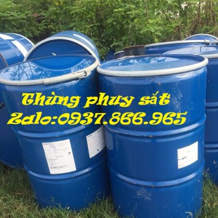 Phuy sắt, thùng phuy sắt cũ, bán phuy sắt tại Hà Nội, phuy nắp mở cũ, phuy cũ