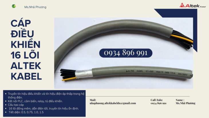 Cáp Điều Khiển 16 Lõi Altek Kabel – Giá Cạnh Tranh Tại Đà Nẵng, Hà Nội, Bình Dương