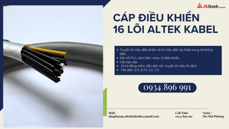 Cáp Điều Khiển 16 Lõi Altek Kabel – Giá Cạnh Tranh Tại Đà Nẵng, Hà Nội, Bình Dương