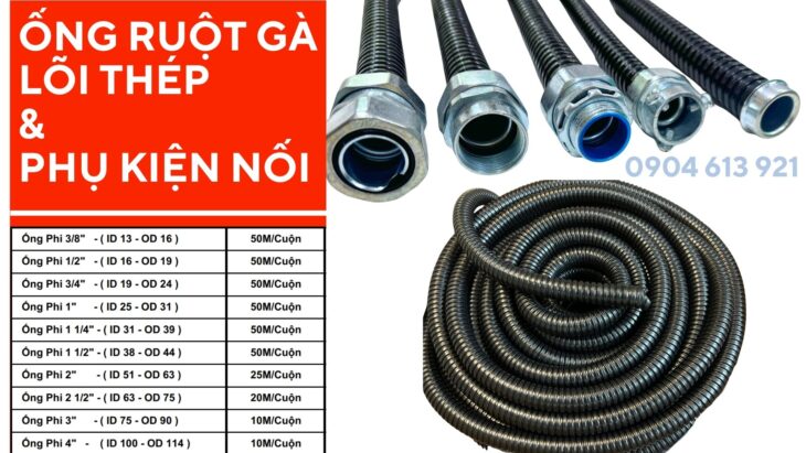 Cung Cấp Ống Ruột Gà Lõi Thép Giá Rẻ Tại Đà Nẵng