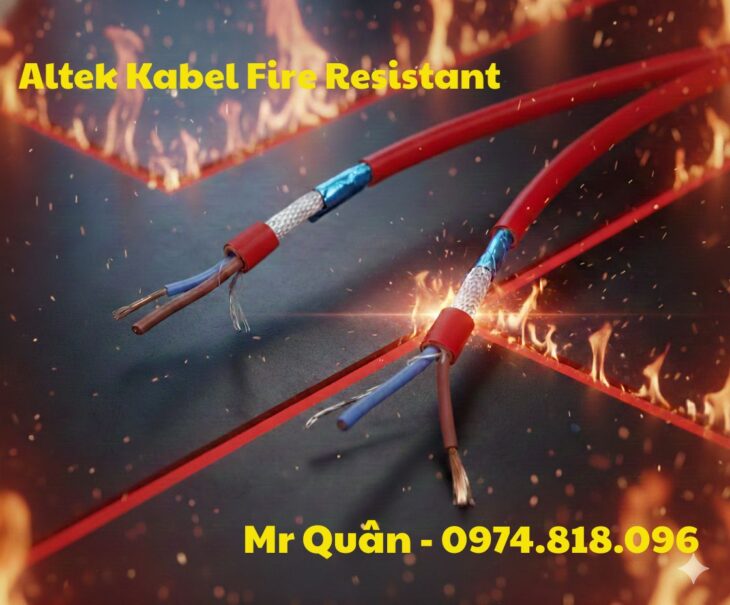 NCC: Cáp chống cháy chống nhiễu 2 lõi – Altek Kabel
