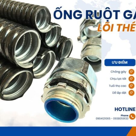 Ống ruột gà lõi thép bọc nhựa chống va đập Ống ruột gà lõi thép bọc nhựa chống va đập