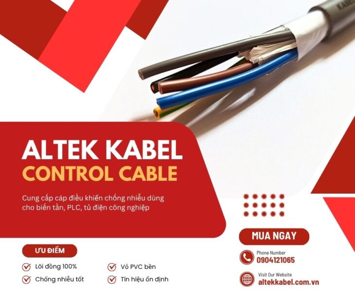 Cáp điều khiển cho tủ điện và hệ thống tự động hóa