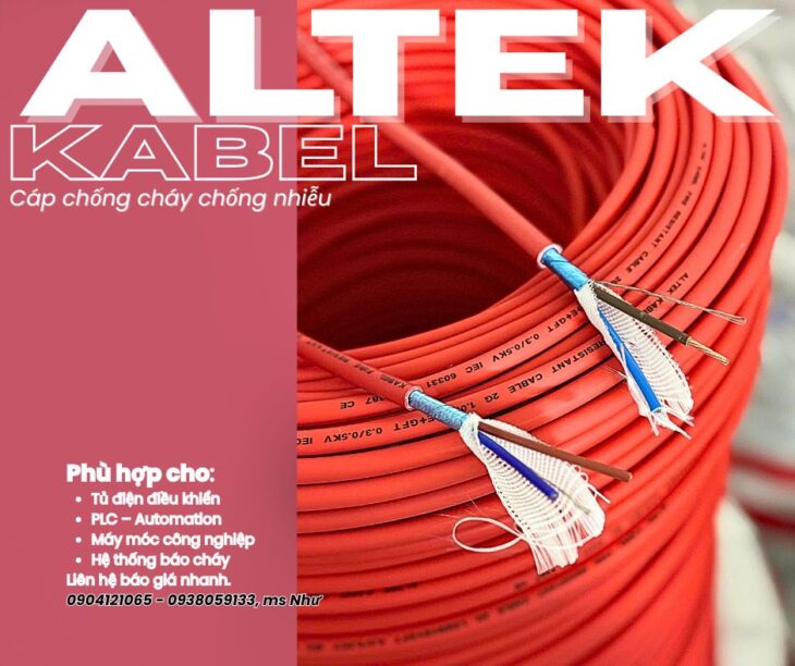 Cáp điều khiển cho tủ điện và hệ thống tự động hóa