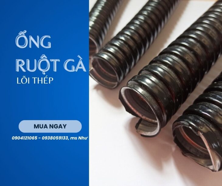 Ống ruột gà luồn dây điện cho tủ điều khiển