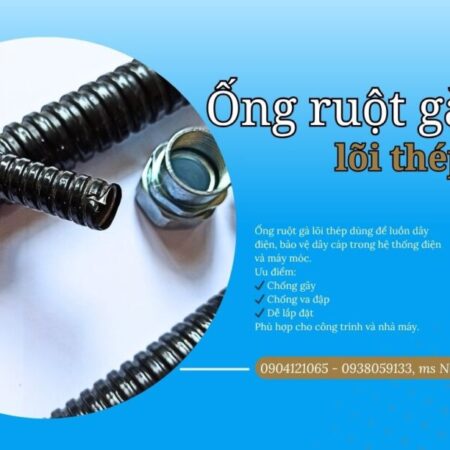 Ống ruột gà luồn dây điện cho tủ điều khiển