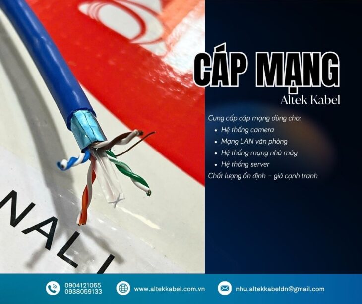 Cáp mạng Cat6 cho hệ thống mạng tốc độ cao