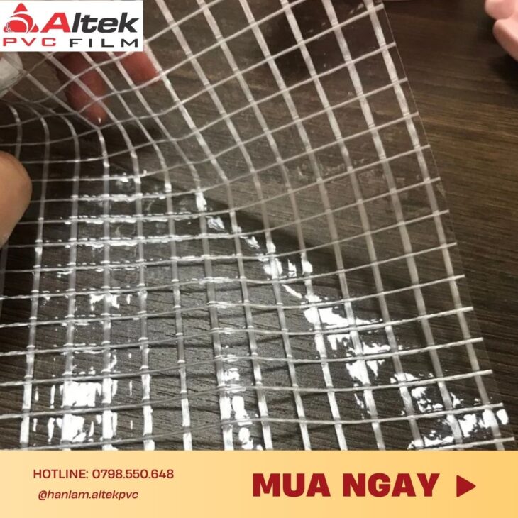 Màng nhựa PVC lưới 10mm- bền đẹp, chống rách, dẫn sản xuất hiệu quả