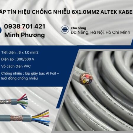 Cáp tín hiệu chống nhiễu 6×1.0mm2 Altek Kabel Đà Nẵng, Hà Tĩnh, Quảng Bình