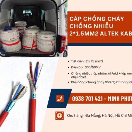 Cáp chống cháy chống nhiễu 2×1.5mm2 Altek Kabel giao ngay Hà Nội, Nam Định