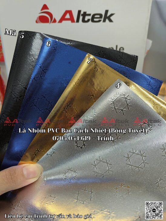 Lá nhôm bạc cách nhiệt, nhựa pvc giá tốt tại Altek
