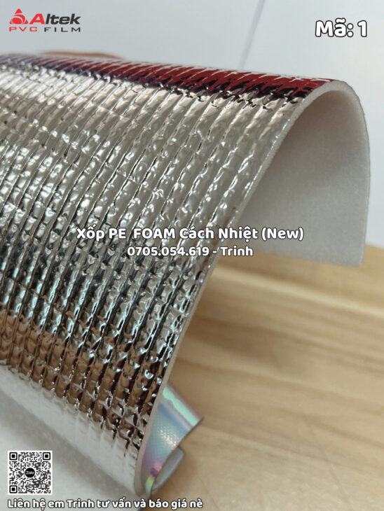 Xốp Pe Foam Tráng Bạc cách nhiệt – báo giá tốt tại HCM
