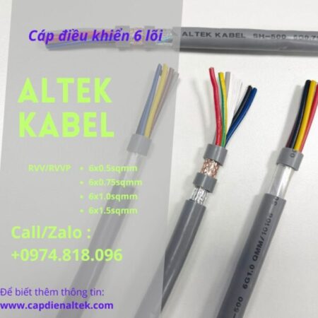 Cáp điện 6 lõi Altek Kabel, CT-500 SH-500