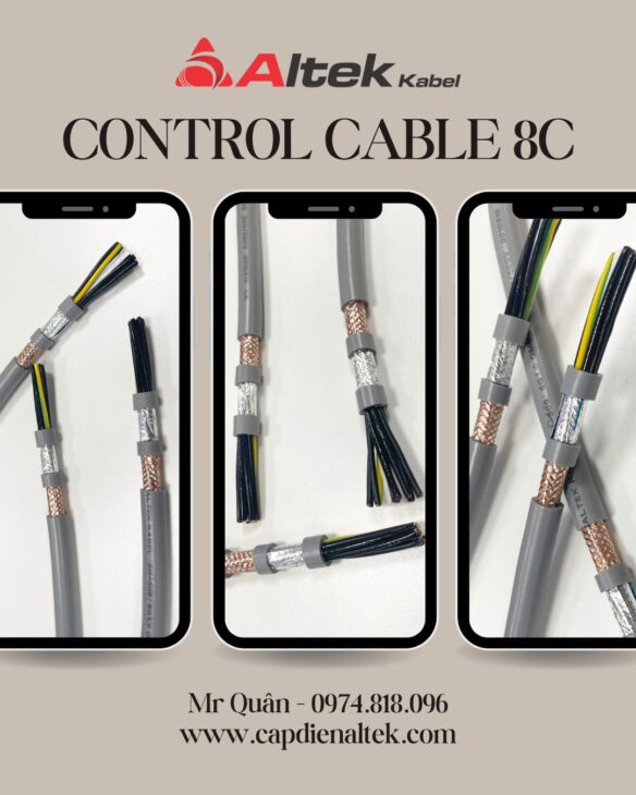 Tiêu điểm: Cáp tín hiệu điều khiển 8 lõi Rvv, Rvvp