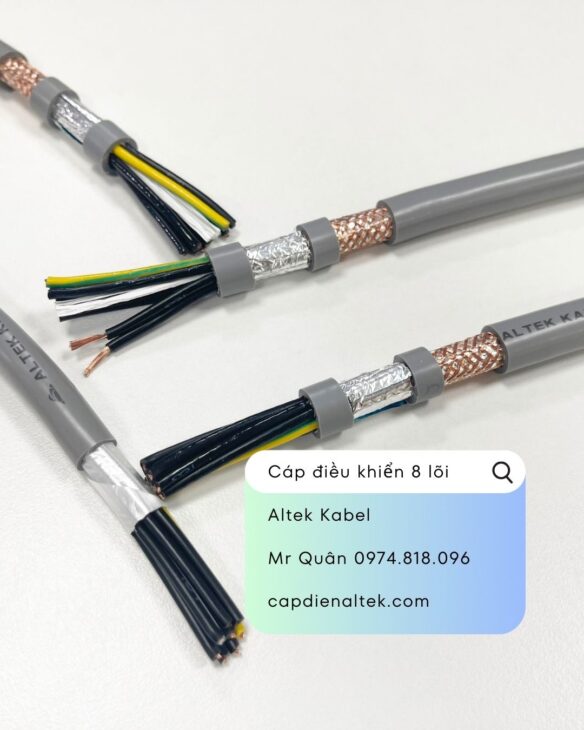 Tiêu điểm: Cáp tín hiệu điều khiển 8 lõi Rvv, Rvvp