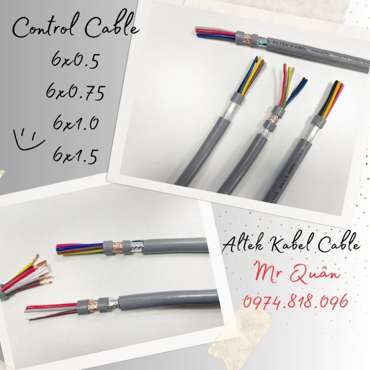 Cáp điện 6 lõi Altek Kabel, CT-500 SH-500