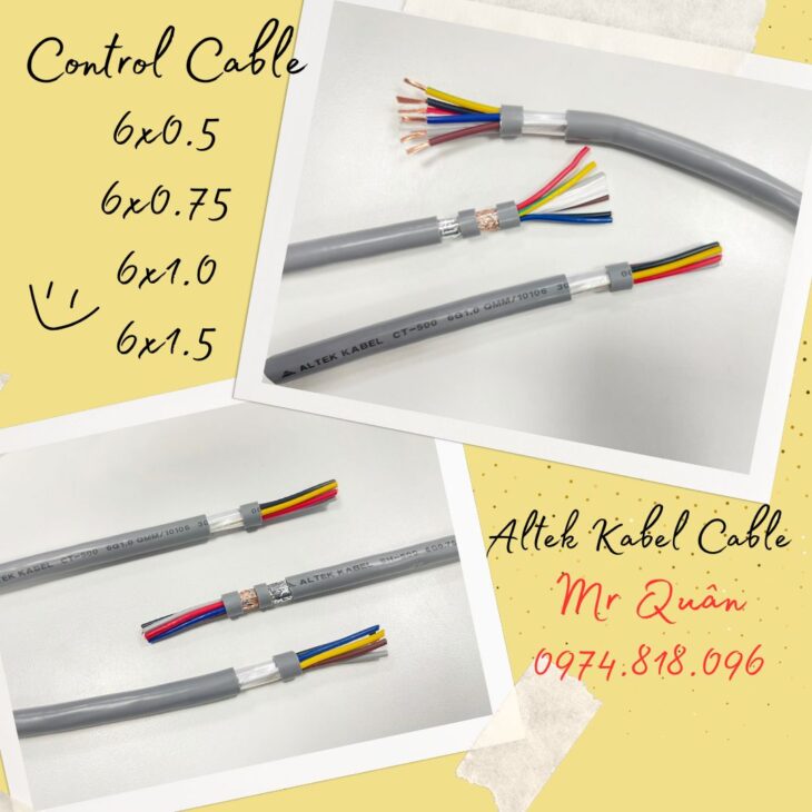 Cáp điện 6 lõi Altek Kabel, CT-500 SH-500