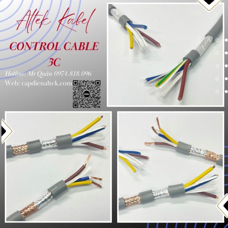 Tổng kho cáp: Cáp điều khiển 3 lõi Altek Kabel