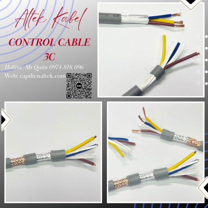 Tổng kho cáp: Cáp điều khiển 3 lõi Altek Kabel