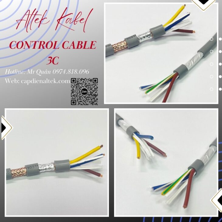 Tổng kho cáp: Cáp điều khiển 3 lõi Altek Kabel