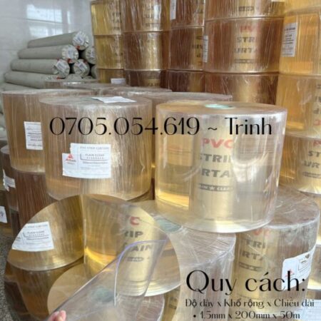 Rèm nhựa pvc trong dẻo, giải pháp ngăn lạnh, chắn bụi hiệu quả